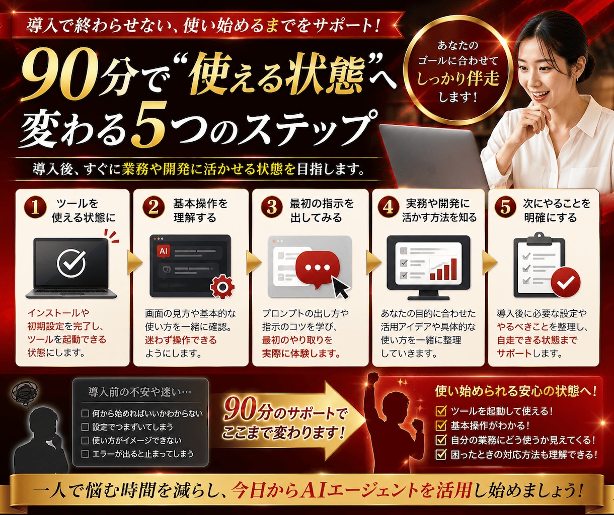初心者OK！AIエージェント導入支援します Claude Claude、Codex、Cursor など イメージ5