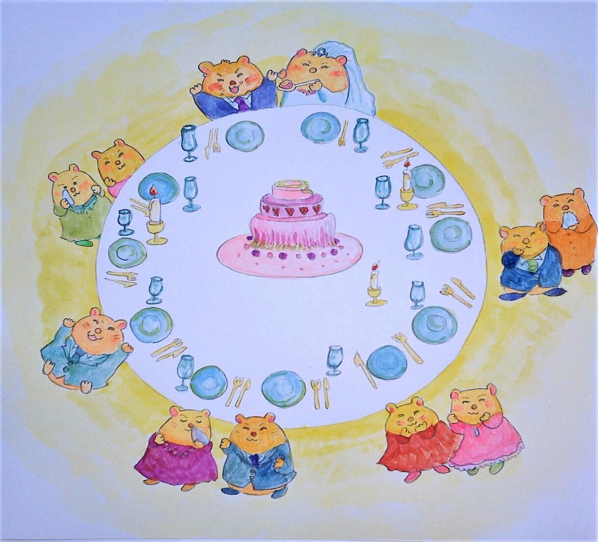出産のお祝いに、赤ちゃんのための絵本を描きます 手描きで切り絵や飛び出す仕掛けで、誕生の喜びを演出します イメージ4