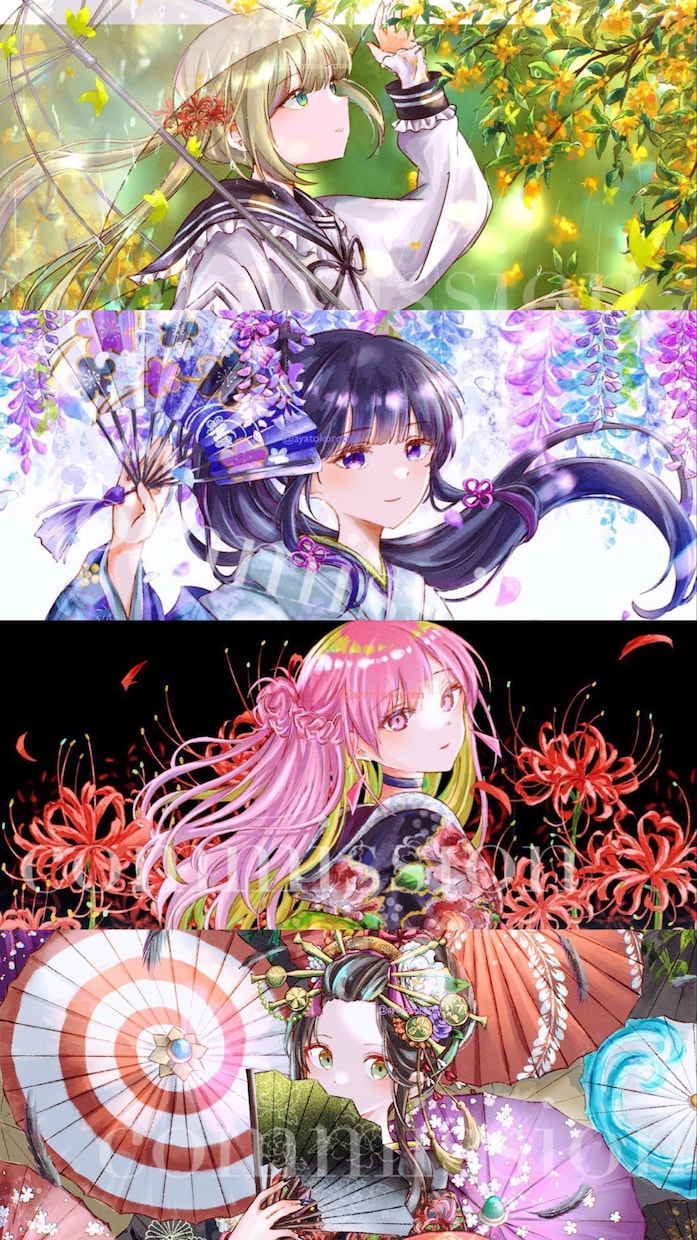 MVイラスト・サムネイルお描きします 差分・レイヤー分け・PSD納品、商用利用ok イメージ2