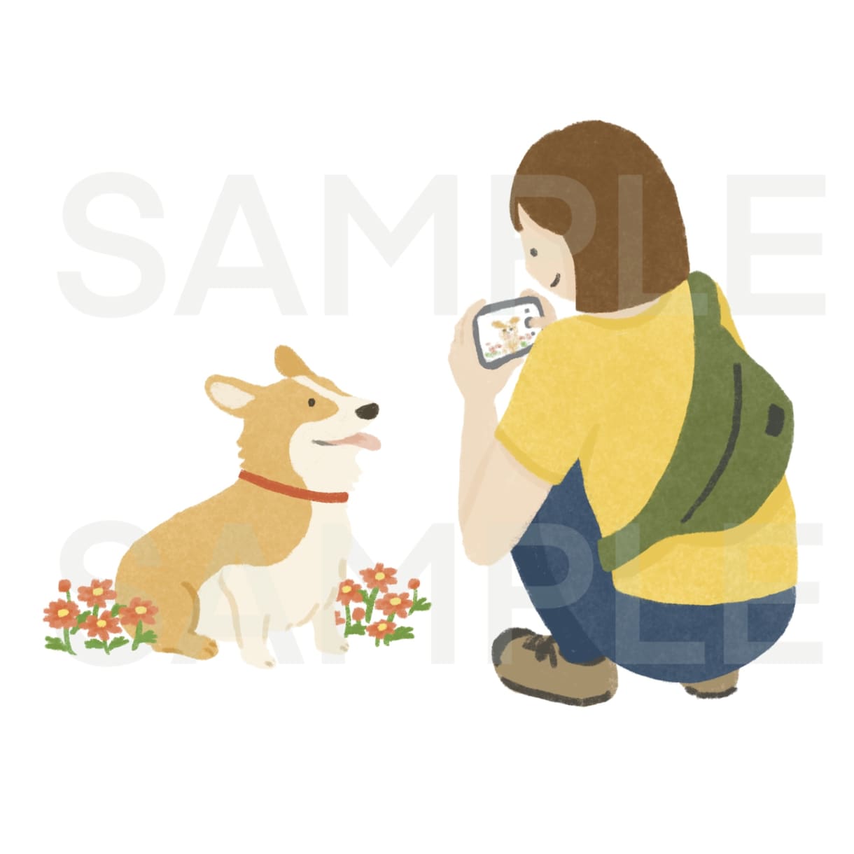 商用OK｜ナチュラルやさしいカットイラスト描きます 広告や冊子の挿絵、SNSなどに◎ イメージ6