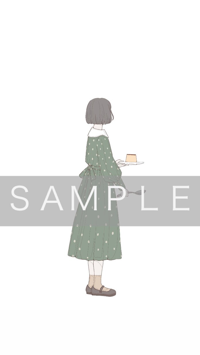顔を隠すシンプルなイラスト描きます ◎シンプルおしゃれなイラストです◎顔ありも可◎ イメージ7