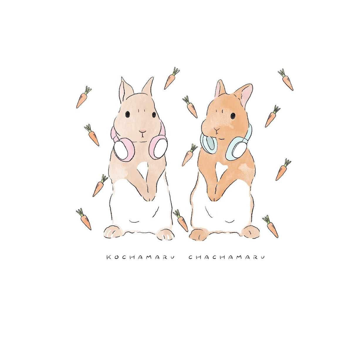 可愛いおしゃれなペット似顔絵をお届けします ペットや飼い主様の似顔絵、その他対象でもご相談に応じます。 イメージ2