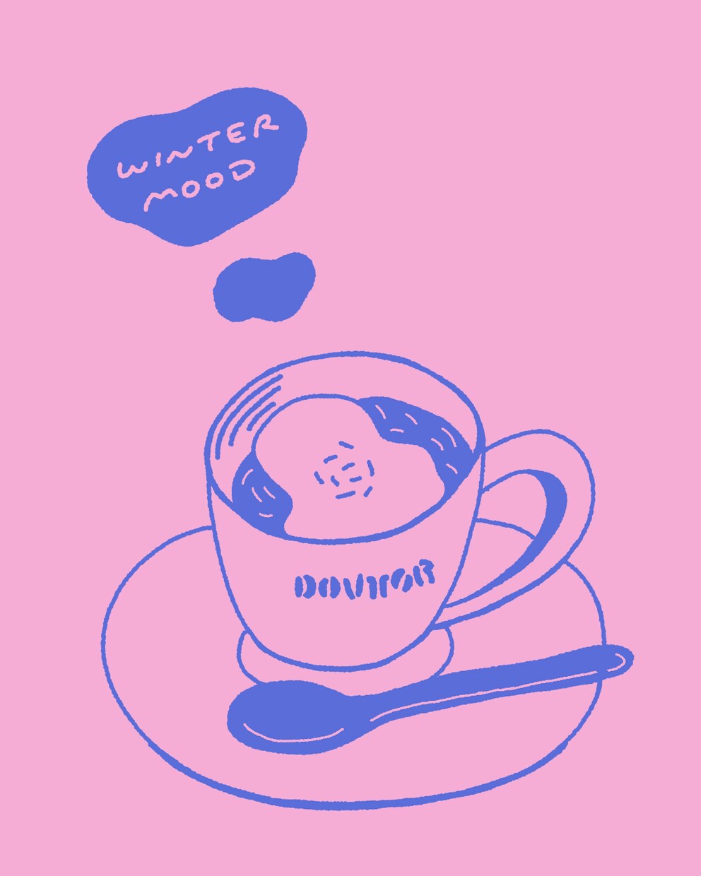 ポップでカラフルなイラスト描きます 線画、パステル、カラフル、植物、カフェ、人物 イメージ5