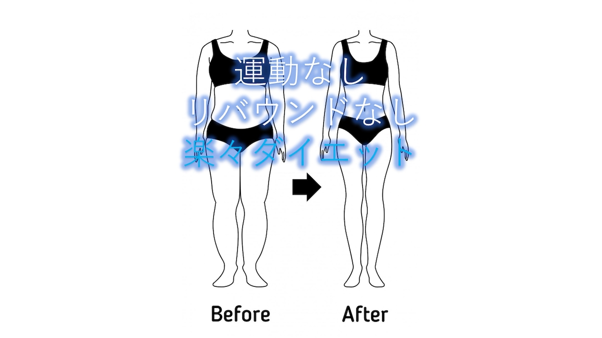 運動なしでキレイにやせる方法を教えます 過去にダイエットをしてやせられなかった方専用！ イメージ1