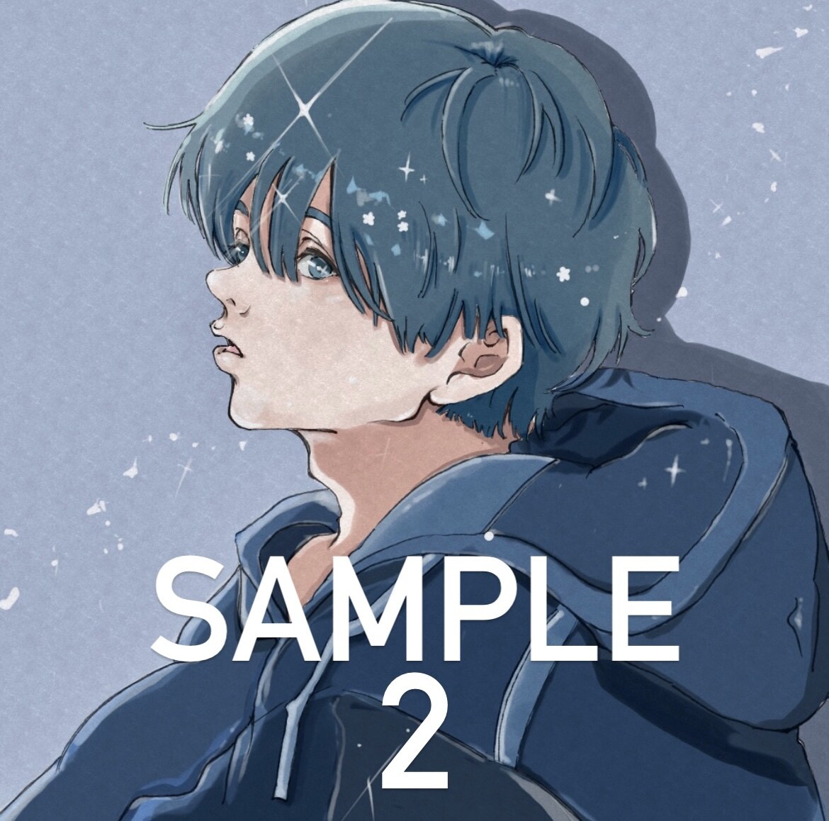 かわいい寄りのきらきらイラストお描きします バストアップイラストお描きします。お気軽にご相談ください！ イメージ3