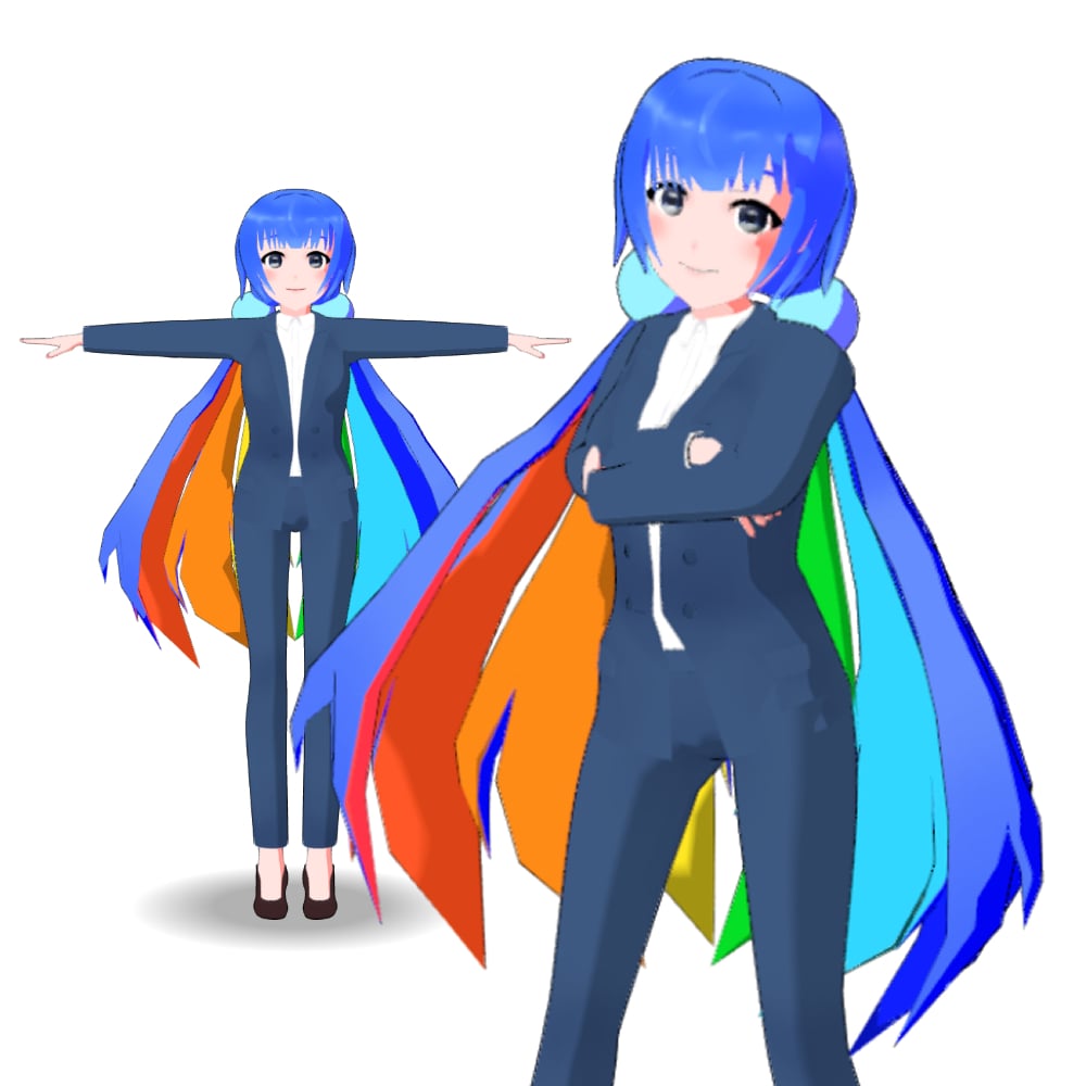 オリジナルキャラクターモデル（VRM）作成します キャラデザからフルスクラッチ３Dモデルを！ イメージ2