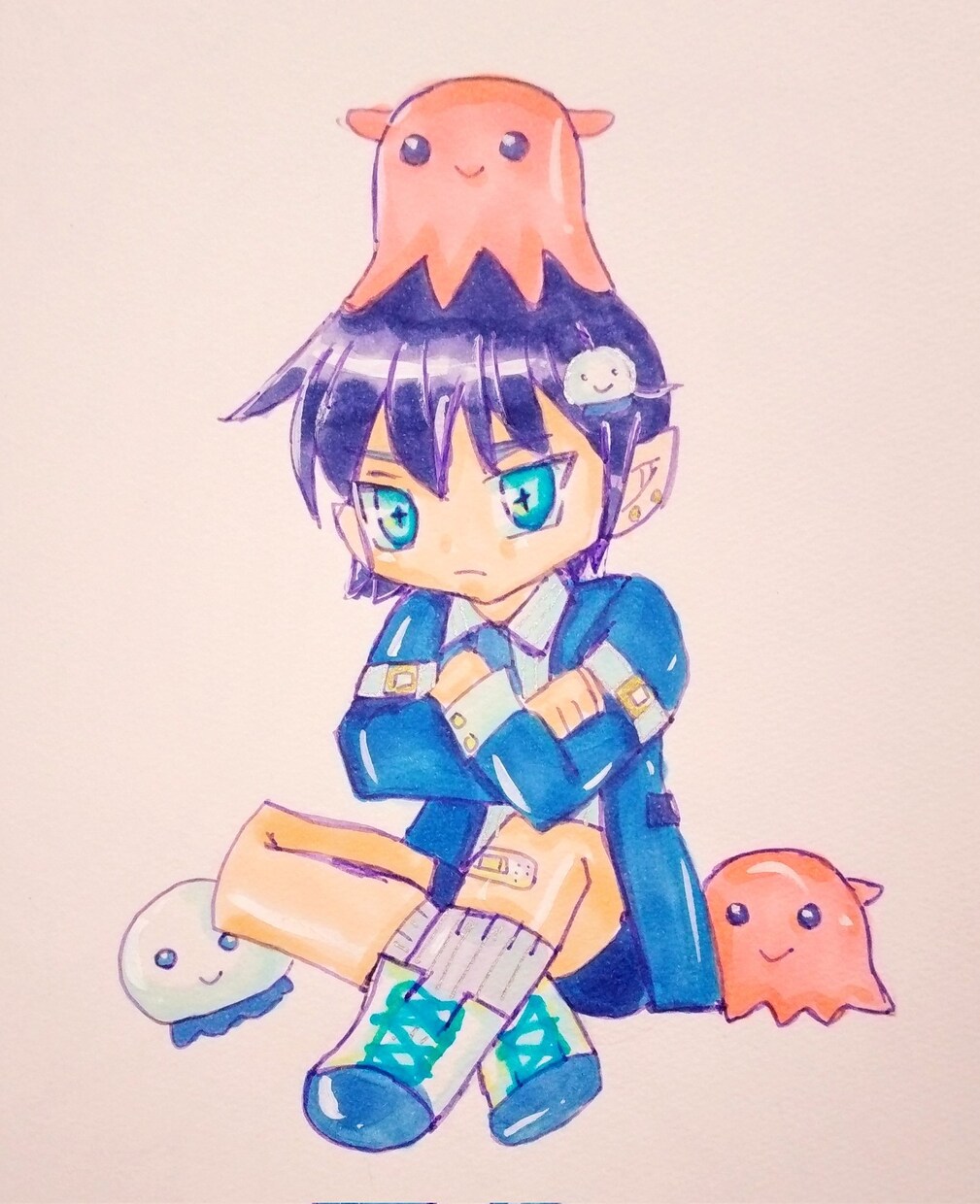 創作・オリジナルイラスト描きます 等身低め～ミニキャラまでご要望に応じます イメージ3