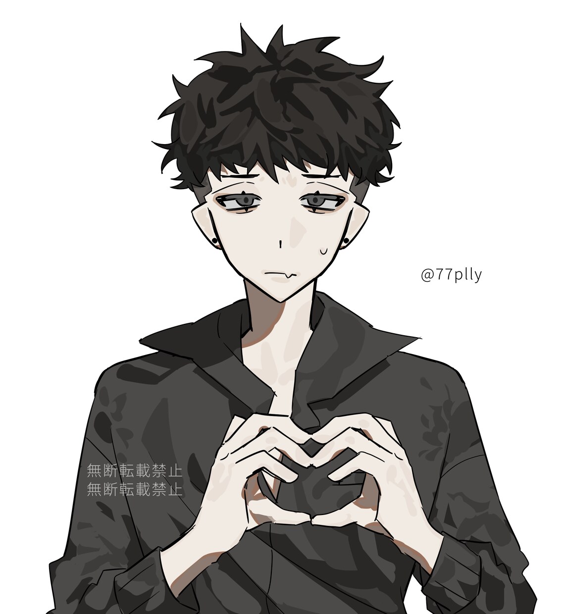格安でイラスト描きます 男性キャラ限定です！不穏系、メンヘラ、ヤンデレ得意です！ イメージ1