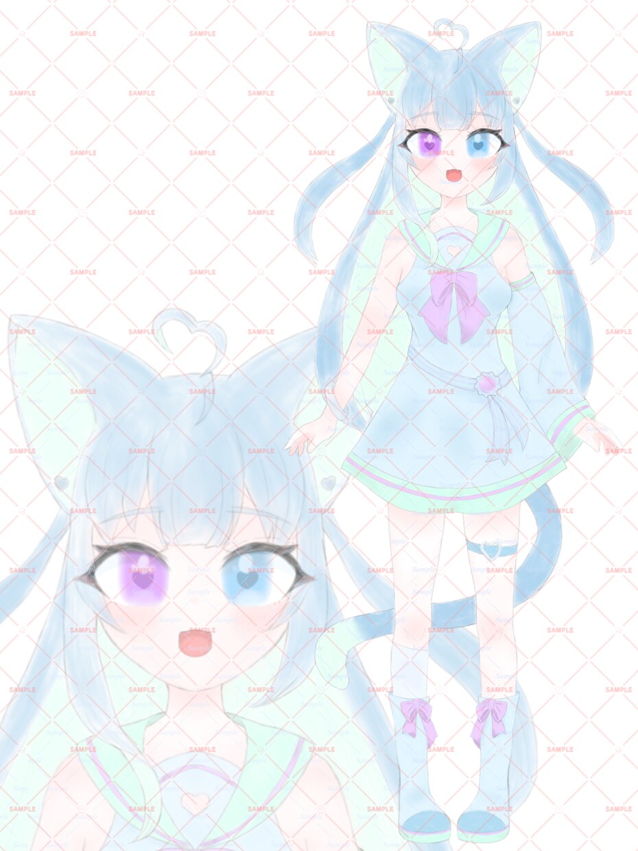 IRIAM、VTuber向け画像製作いたします 色鉛筆風の柔らかい色とあたたかいタッチが得意です イメージ7