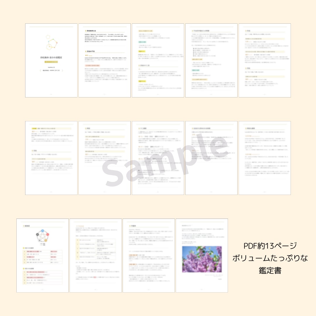 四柱推命であなたの生まれ持った魅力を読み解きます 【“わたし”を探求するすべての人へ】詳細な鑑定書をお届け♪ イメージ2