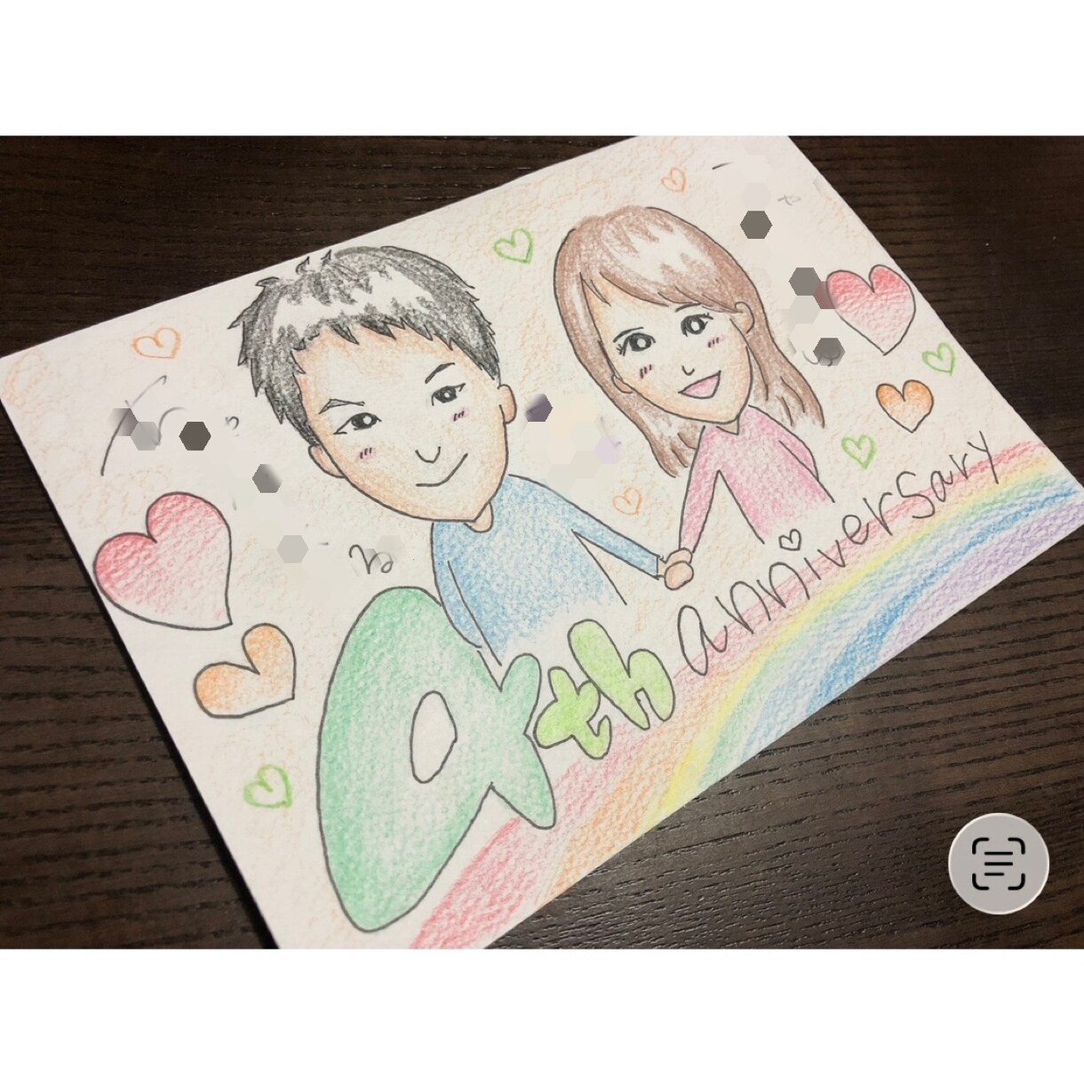 似顔絵描きます ペンと色鉛筆で優しい雰囲気の似顔絵描きます！記念日、カップル イメージ2