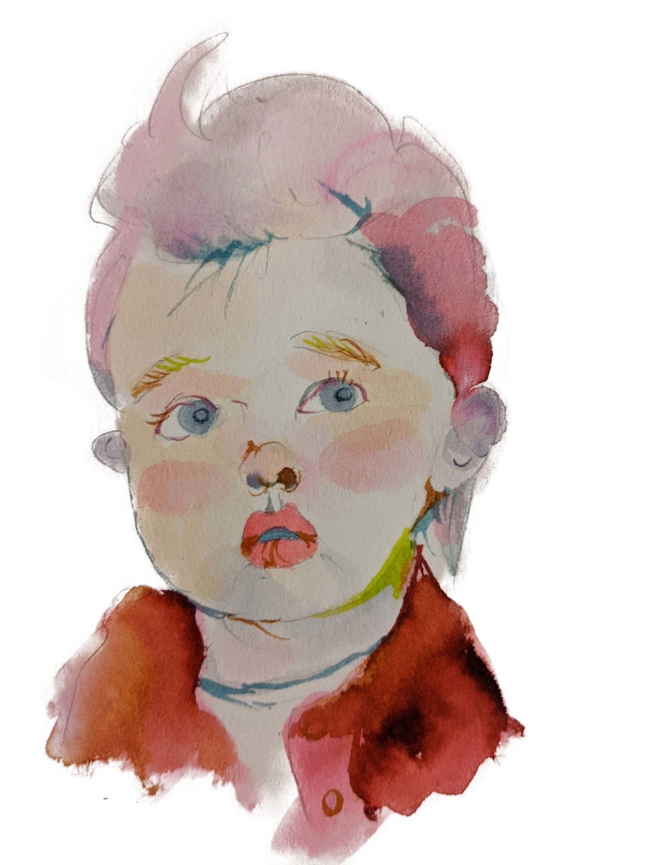 修正無料　似顔絵SNSアイコン描きます ニュアンスカラー仕上げ水彩似顔絵 イメージ9