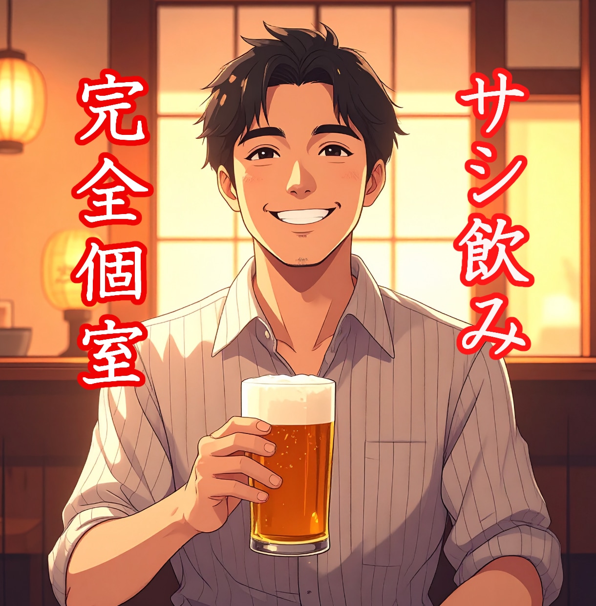 サシ飲み！悪酔いしたって大丈夫！笑って受け止めます 飲んで話したいこともあるじゃんよ！ イメージ1