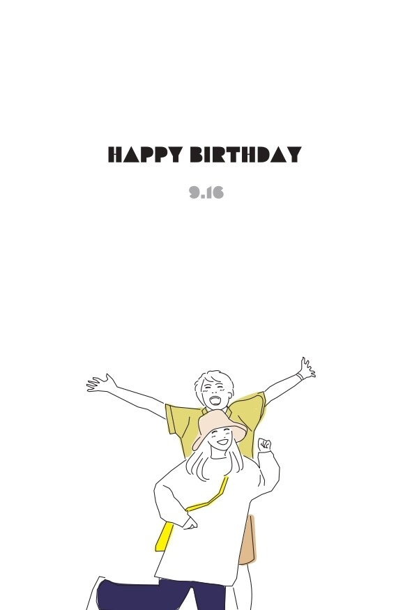 カップル/家族/友達フォト→イラストカードにします 写真を元にバースデーカード用などのイラストを作成致します。 イメージ3
