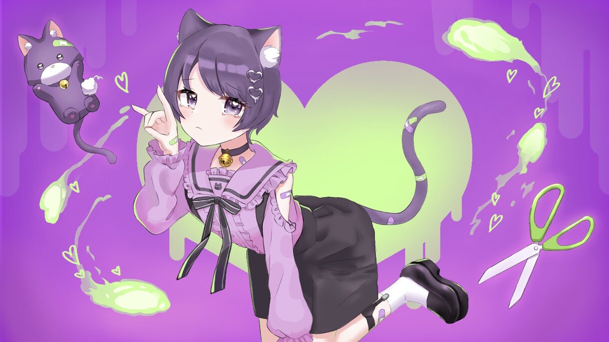 歌ってみた等のイラストをお描きします 歌ってみた動画に映えるイラストを!幅広い絵柄に対応できます! イメージ1