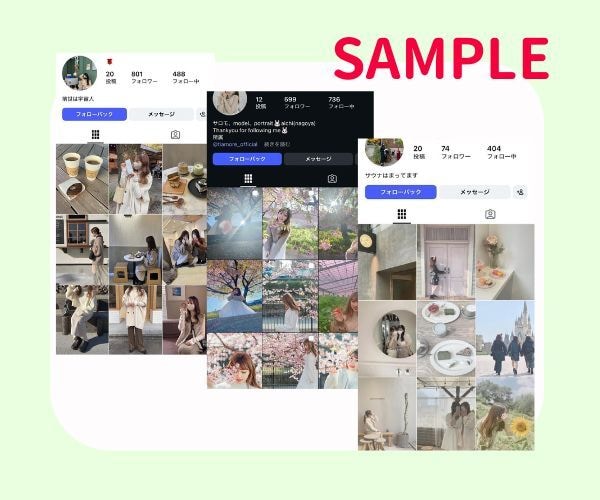 インスタ★日本人100人増加（高品質）します ⭐実在の日本人が自然に増える高品質サービスです⭐ イメージ2