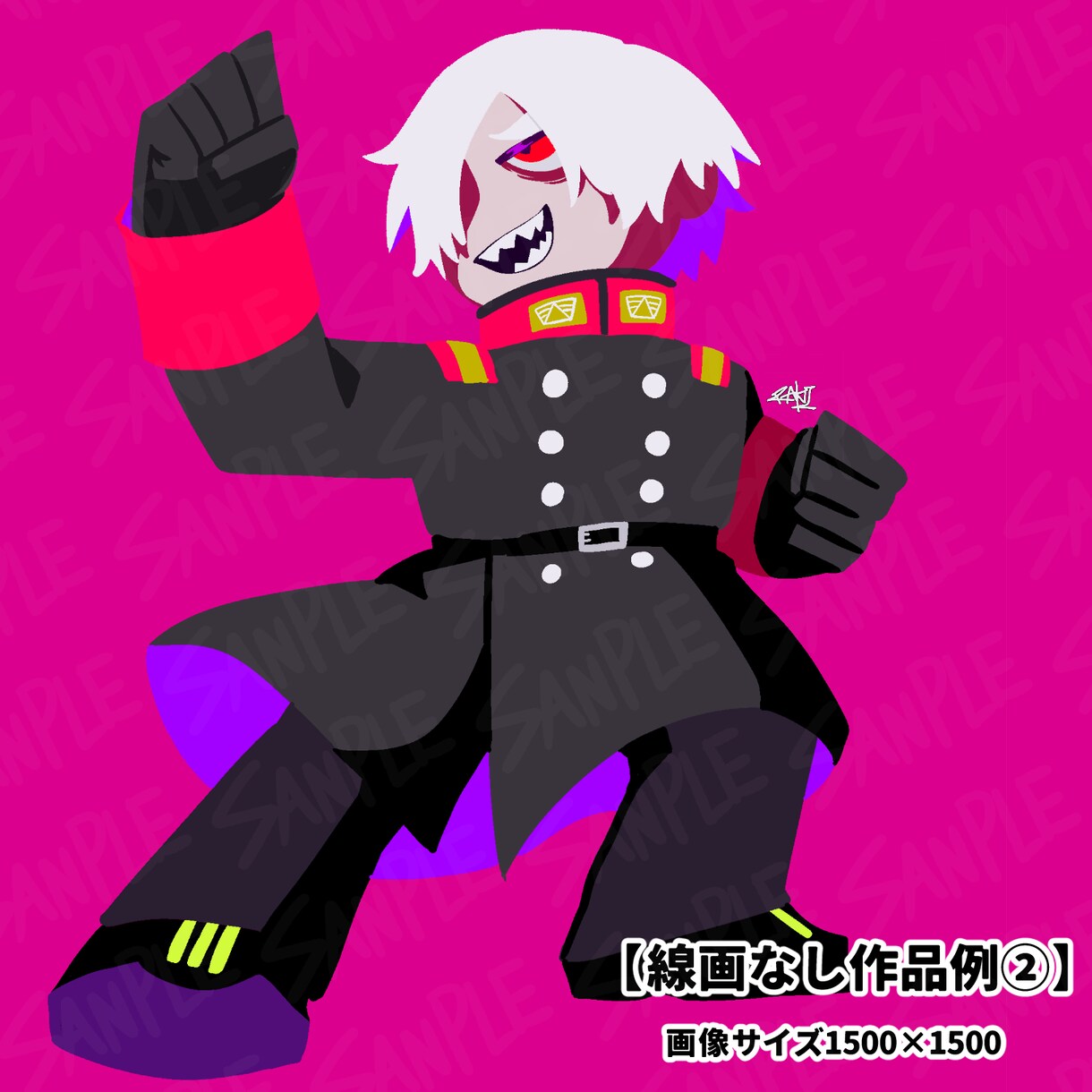派手な配色で目を惹きます ポップでカワイイSDキャラクターを制作！商用利用も可能◎ イメージ5