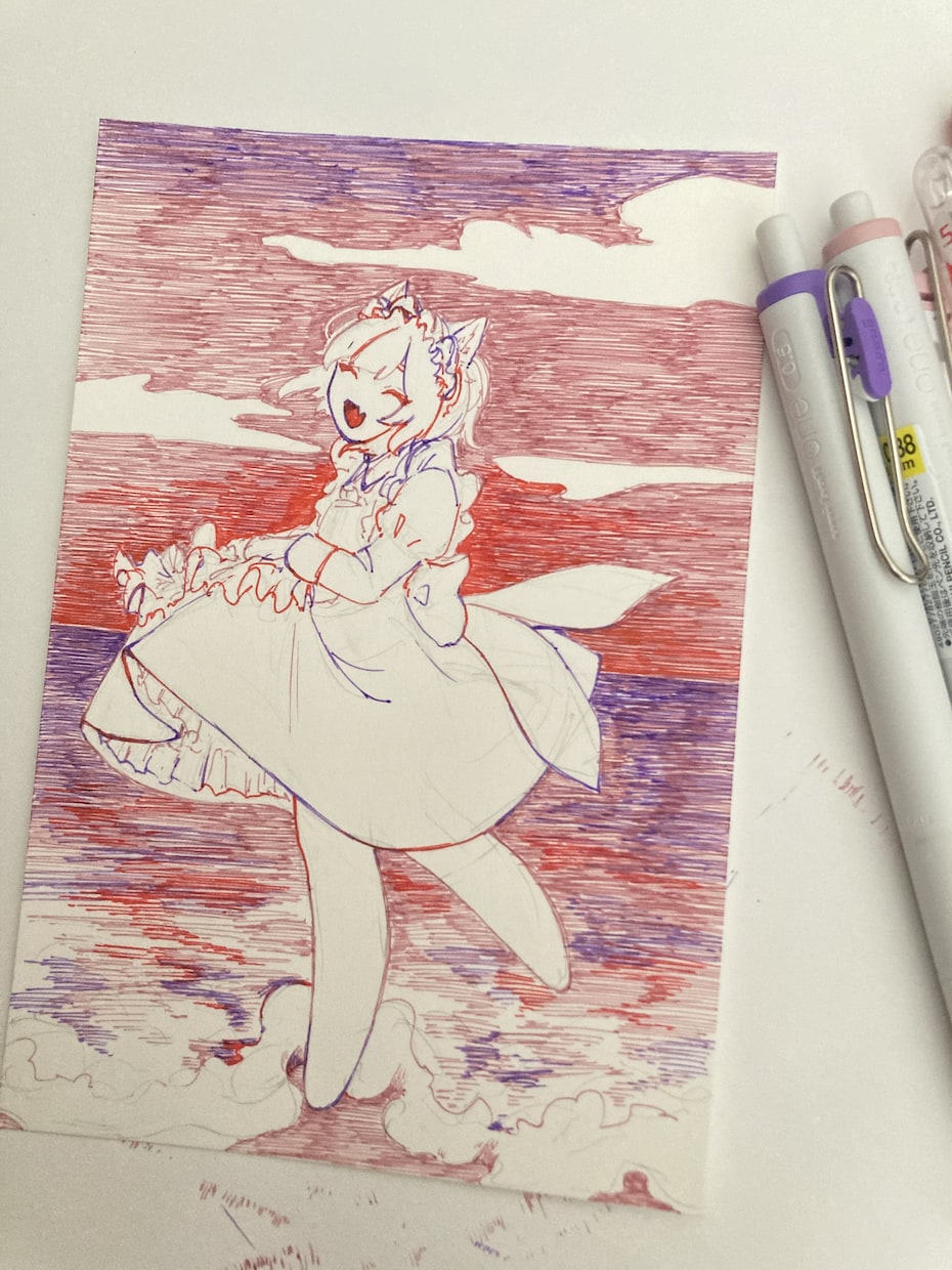 ボールペンイラスト制作します 世界観のあるやわらかな絵が得意です！ イメージ8