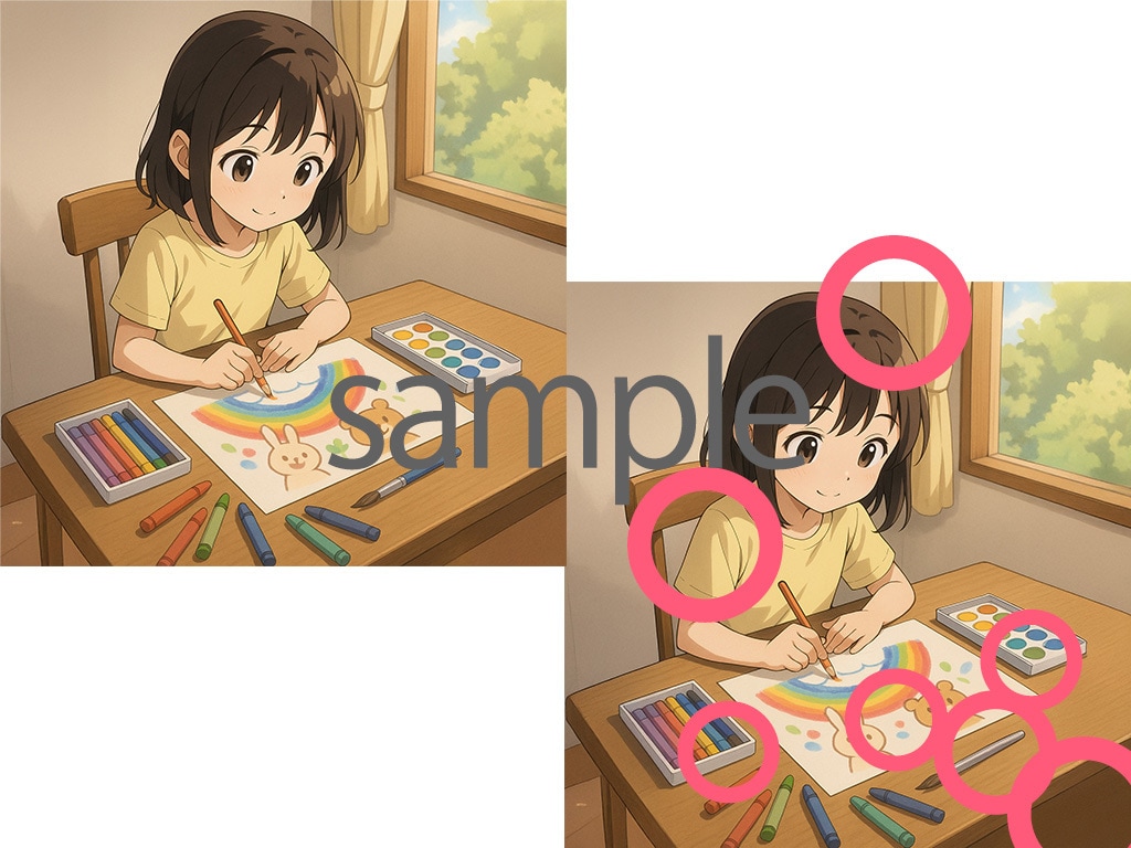 企業・個人向け【間違い探し画像】5枚作ります 誌面・販促・コンテンツ向け！※ 著作権譲渡・商用利用ok イメージ3