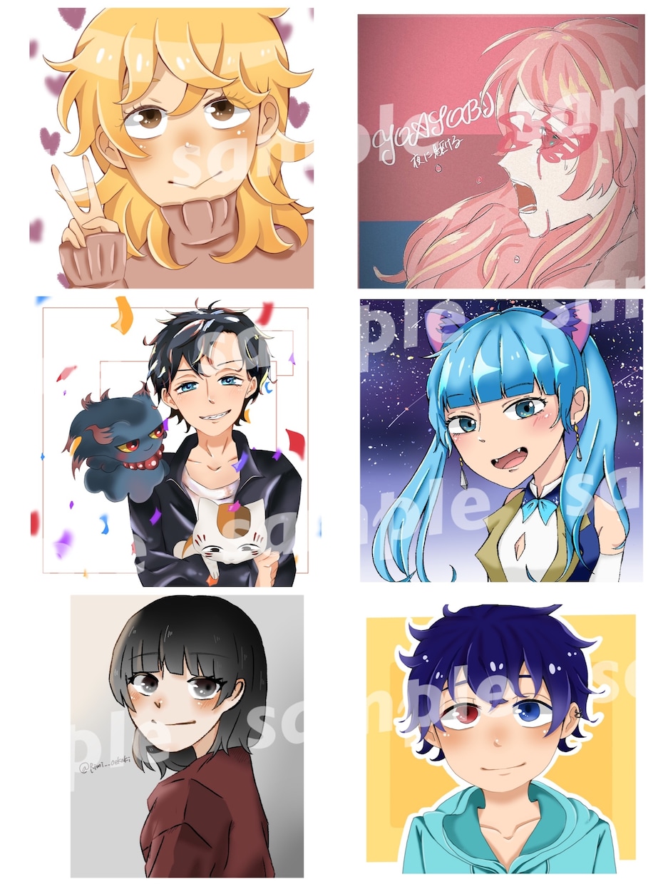 安くてパッと目の引くイラストお作り致します 安い値段で、こだわりのイラストが欲しい方向けです！ イメージ2