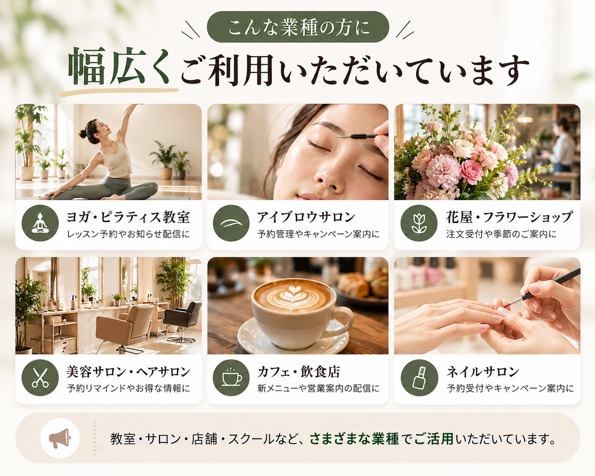サロン・教室のLINE公式をエルメで構築代行します 女性講師・サロン向け｜デザイン込み｜先着3名15,000円 イメージ4
