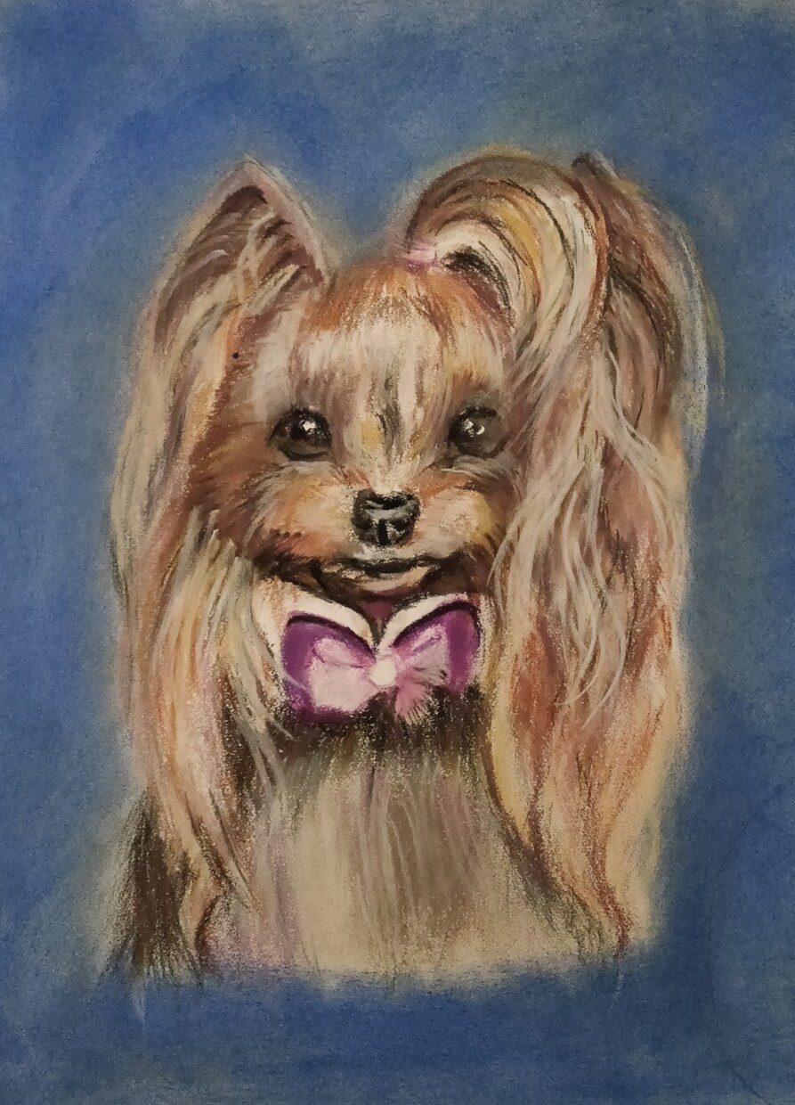 商用利用可うさぎの似顔絵イラストをお描きします 癒されパステル画を作成！複数のお写真から創造してお描きします イメージ10