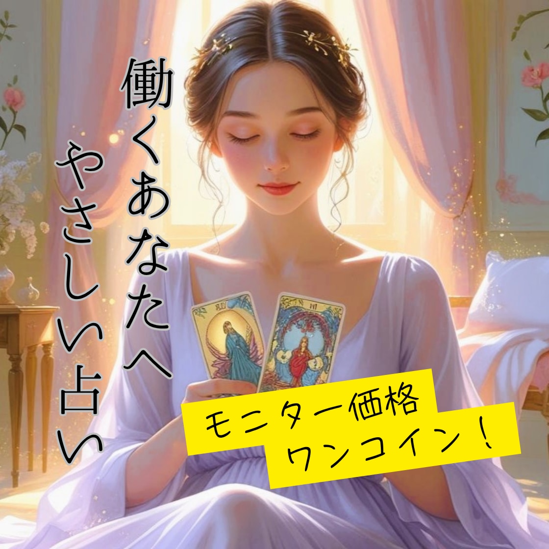 モニター価格！気になる仕事運をタロットで占います 【先着10名様】タロットが、貴方の仕事の悩みに光を灯します イメージ1