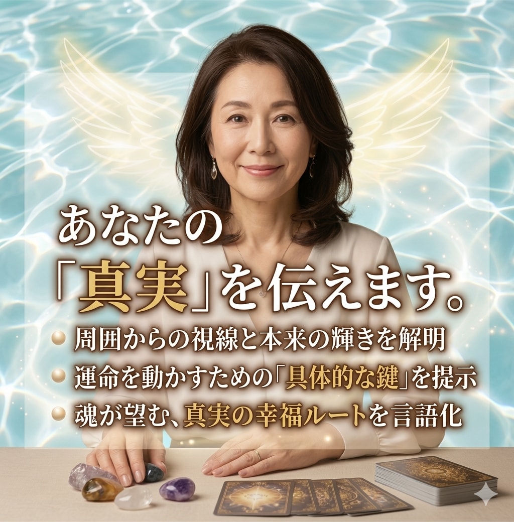 心の乱れの原因と本来の自分を霊感タロットで視ます 感情と流れを整理し、自分軸で動ける状態へ導きます イメージ4
