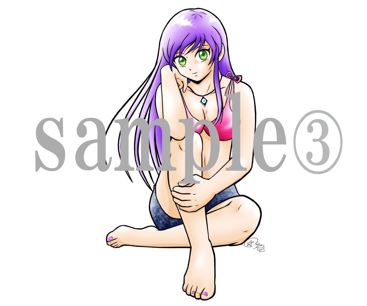 七頭身キャラを描きます あなたの描きかけの絵も私流に仕上げます！ イメージ3