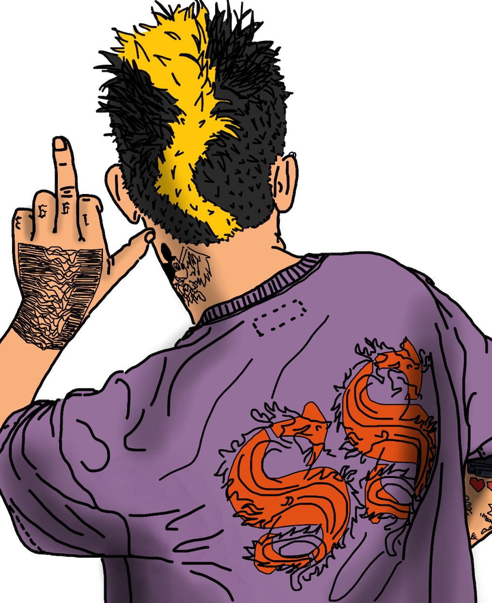 使いやすいファッション線画イラストます SNSアイコン、携帯用壁紙、名刺、ブログ等にオススメ！ イメージ5