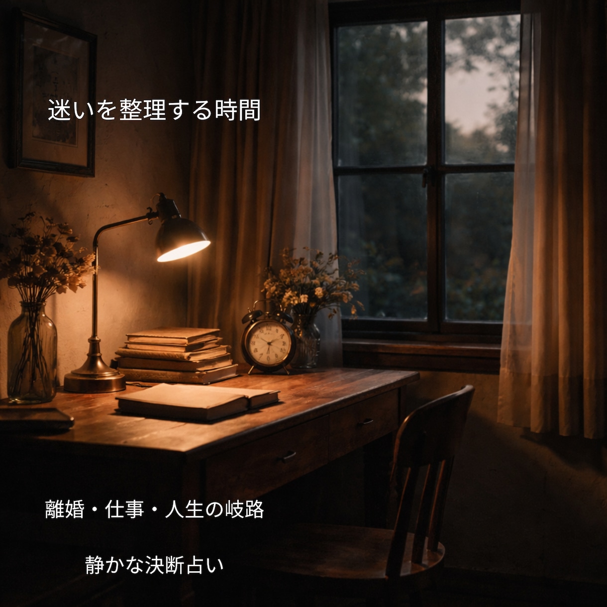 迷いを整理する時間｜人生の選択を占います 背中を押すのではなく、迷いを整理する占いです イメージ1
