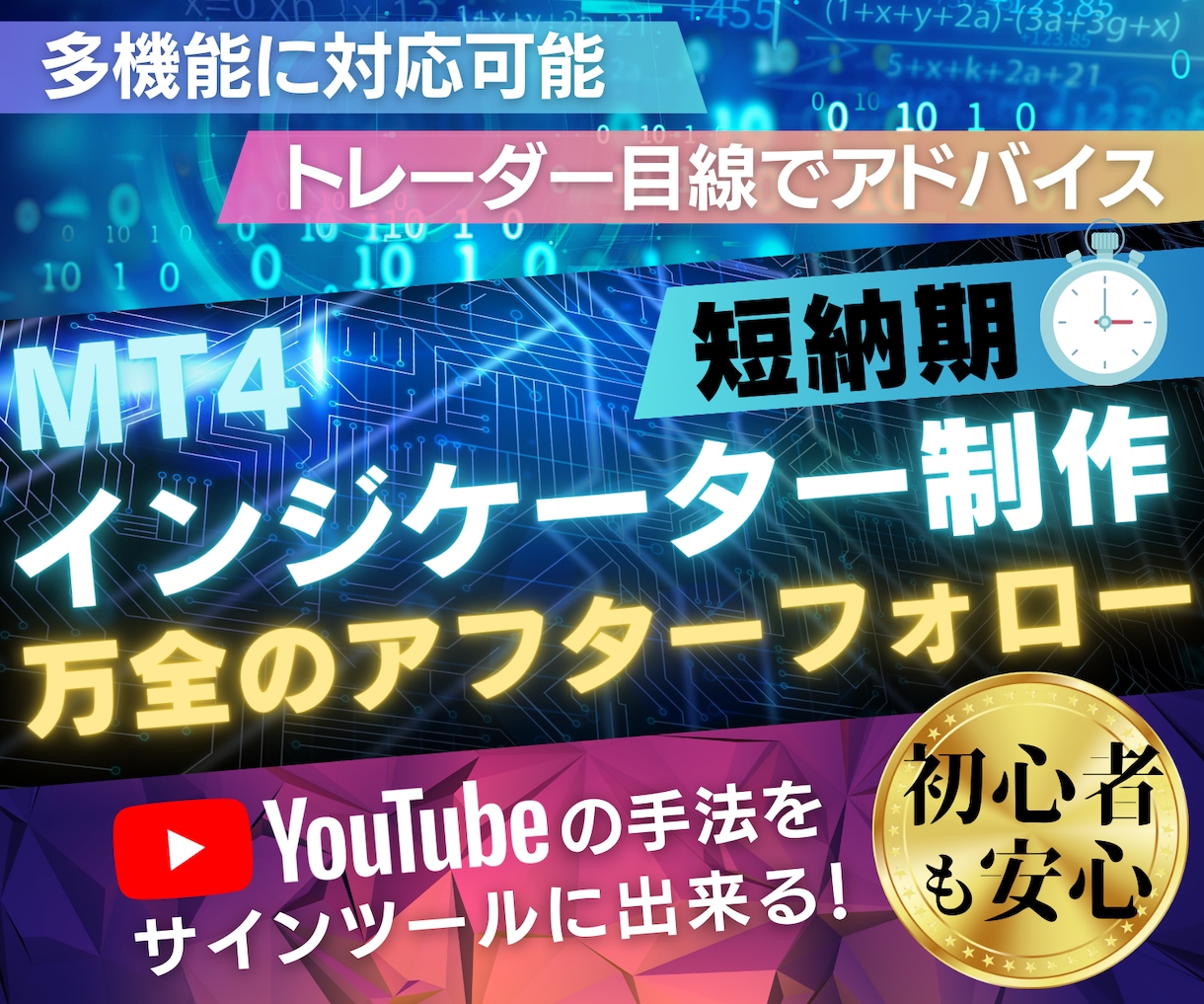 MT4のオリジナル インジケーター 製作 します 軽微な変更は追加料金無しで対応します。格安、短納期、丁寧