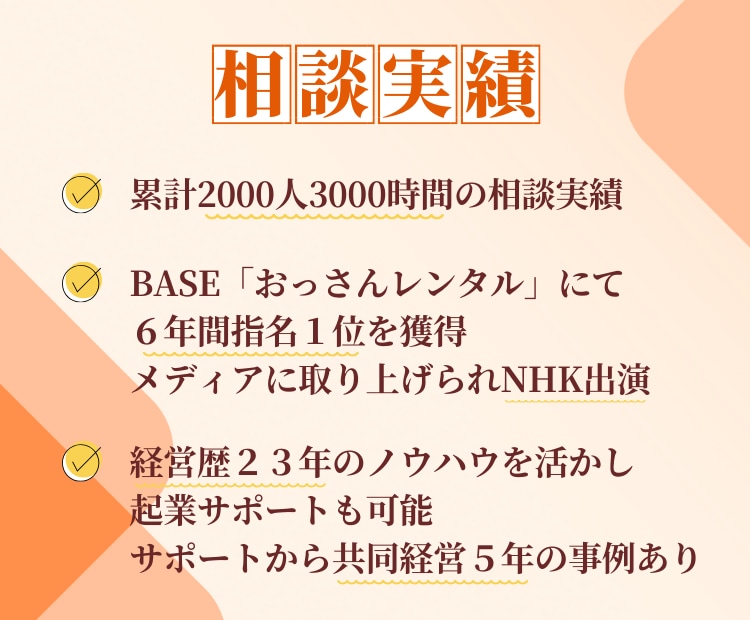不動産購入・売却の悩み…プロがなんでもお答えします 「業歴33年」「不動産会社社長」の私が全力アドバイスします！ イメージ3