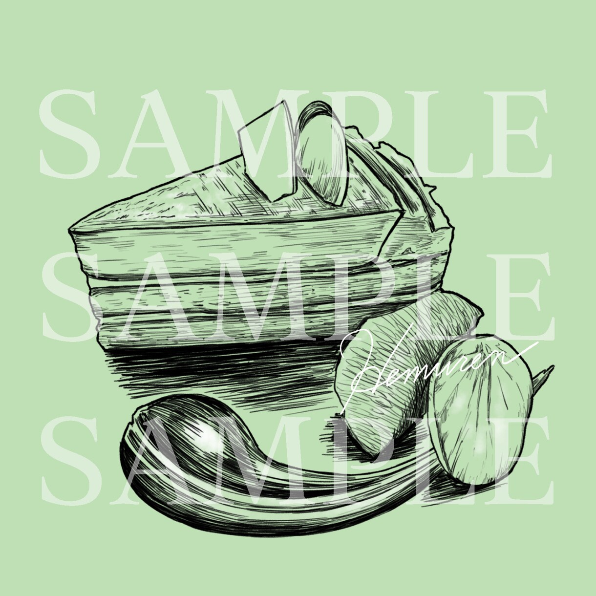 食べ物イラストお描きします 落ち着いた雰囲気の食べ物描きます。 イメージ9