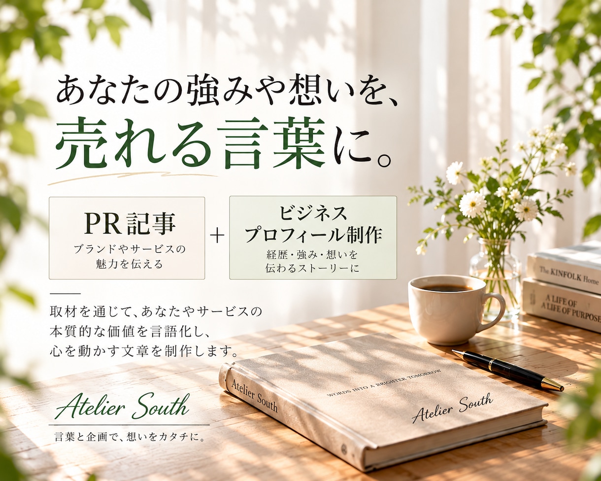 PR記事+ビジネスプロフィール制作いたします あなたの商品の強み・魅力を、市場に価値が伝わる言葉へ イメージ1