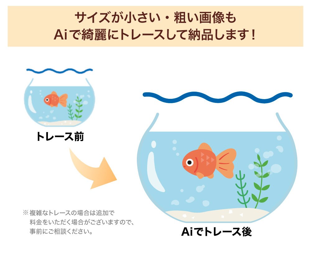 ロゴ・イラスト・図表からAiデータを作成します 現役デザイナーが高精度トレース！ イメージ3