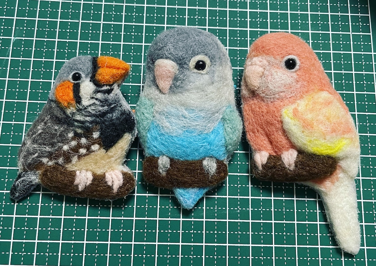 羊毛フェルト世界に一つ小動物ペットブローチ作ります 羊毛フェルトで作製します。オンリーワンをあなたに^_^ イメージ9