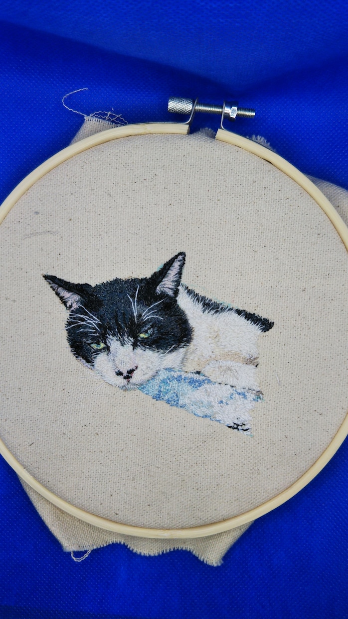 あなたの可愛いペットの家族を刺繍いたします 世界にひとつだけの刺繍を手作りいたします イメージ6