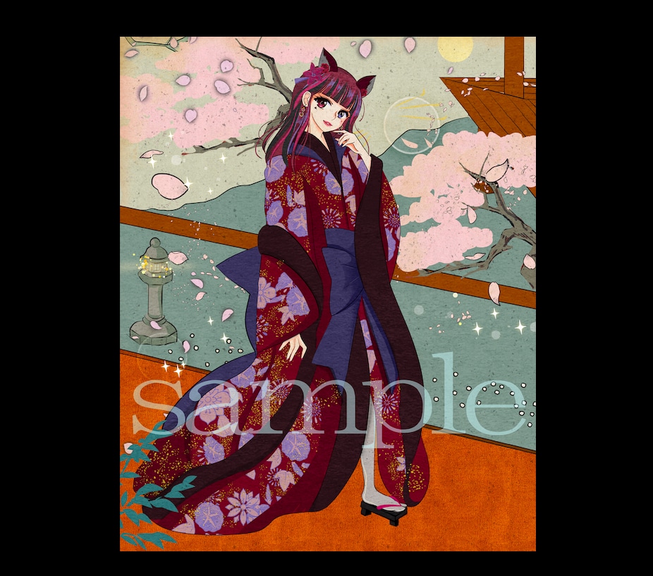 伝統的な浮世絵風、和風のイラストを制作いたします 商用利用OK！Web、パッケージ、ジャケット等にも利用可能 イメージ3