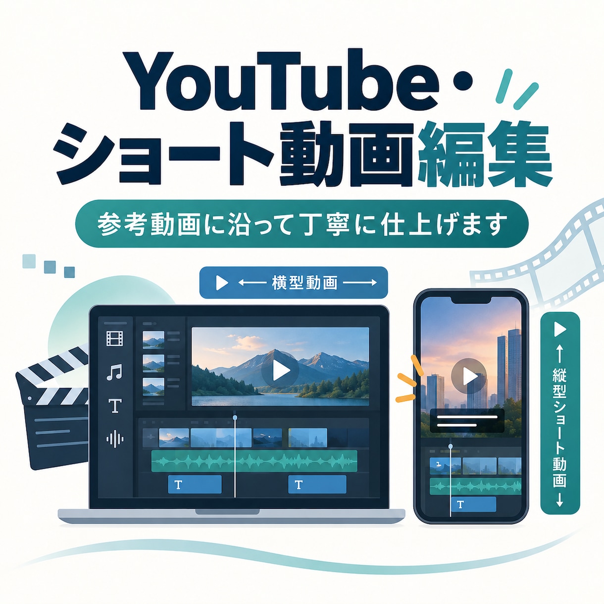 参考動画に沿って丁寧に動画編集します ビジネス系YouTube・縦型ショートに対応 イメージ1