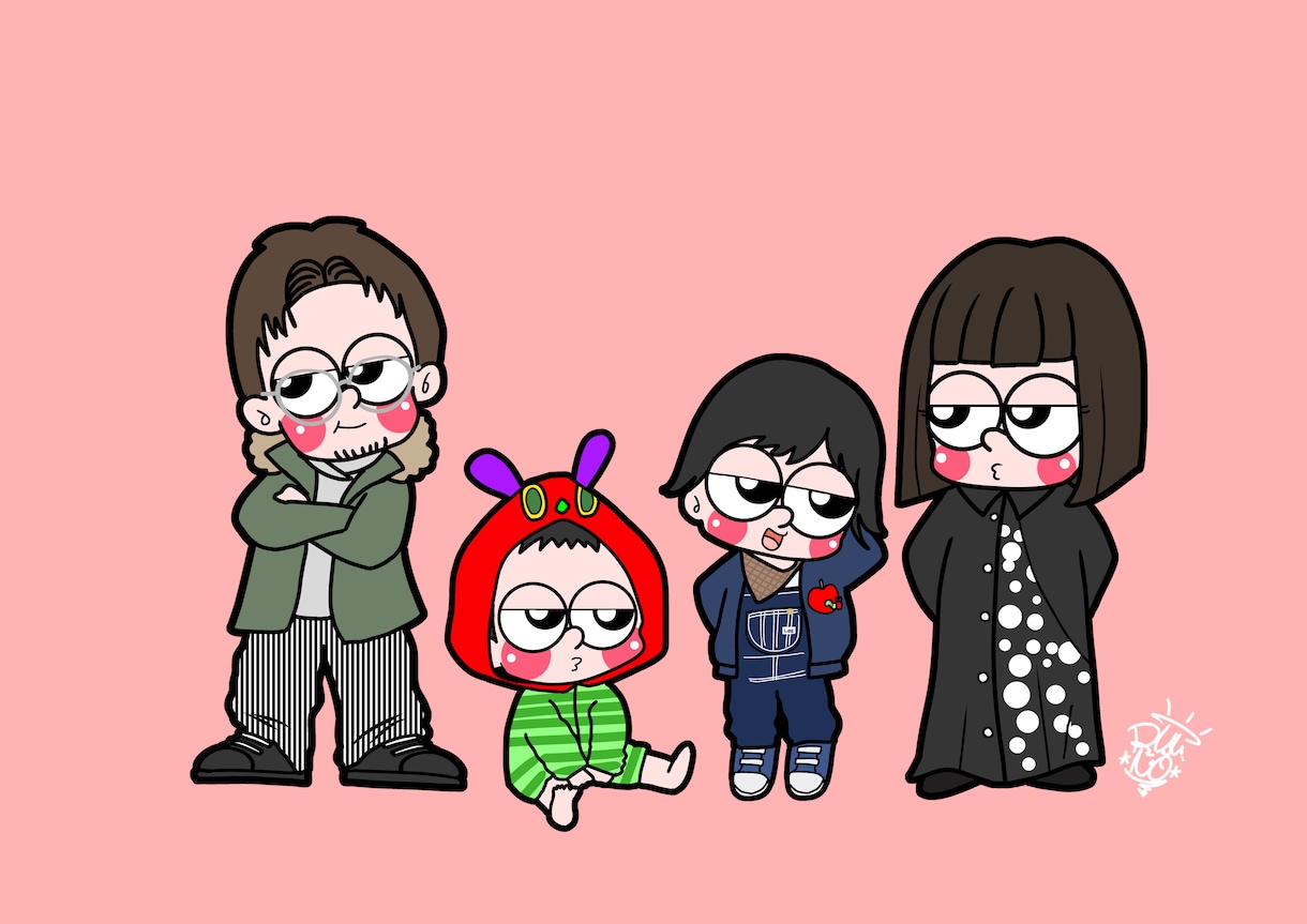 商用OK！喜ばれ率No1ポップなミニキャラにします 目がまん丸などこか似てる似顔絵【上半身だけの値段です】 イメージ6