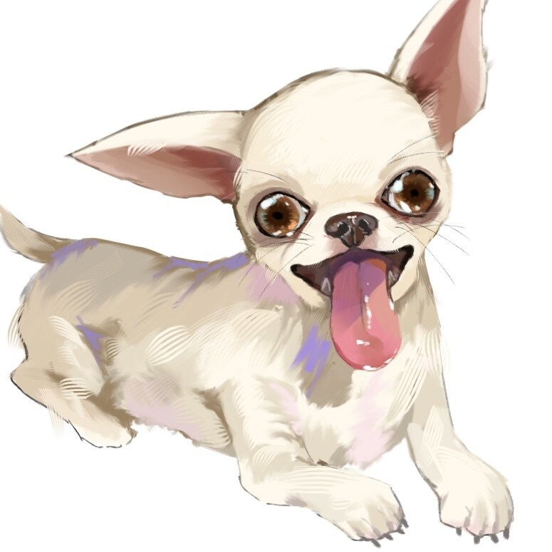 リアル＆可愛い♡愛犬デフォルメ絵を描きます リアルさと可愛らしさを両立させたデフォルメに仕上げます イメージ4