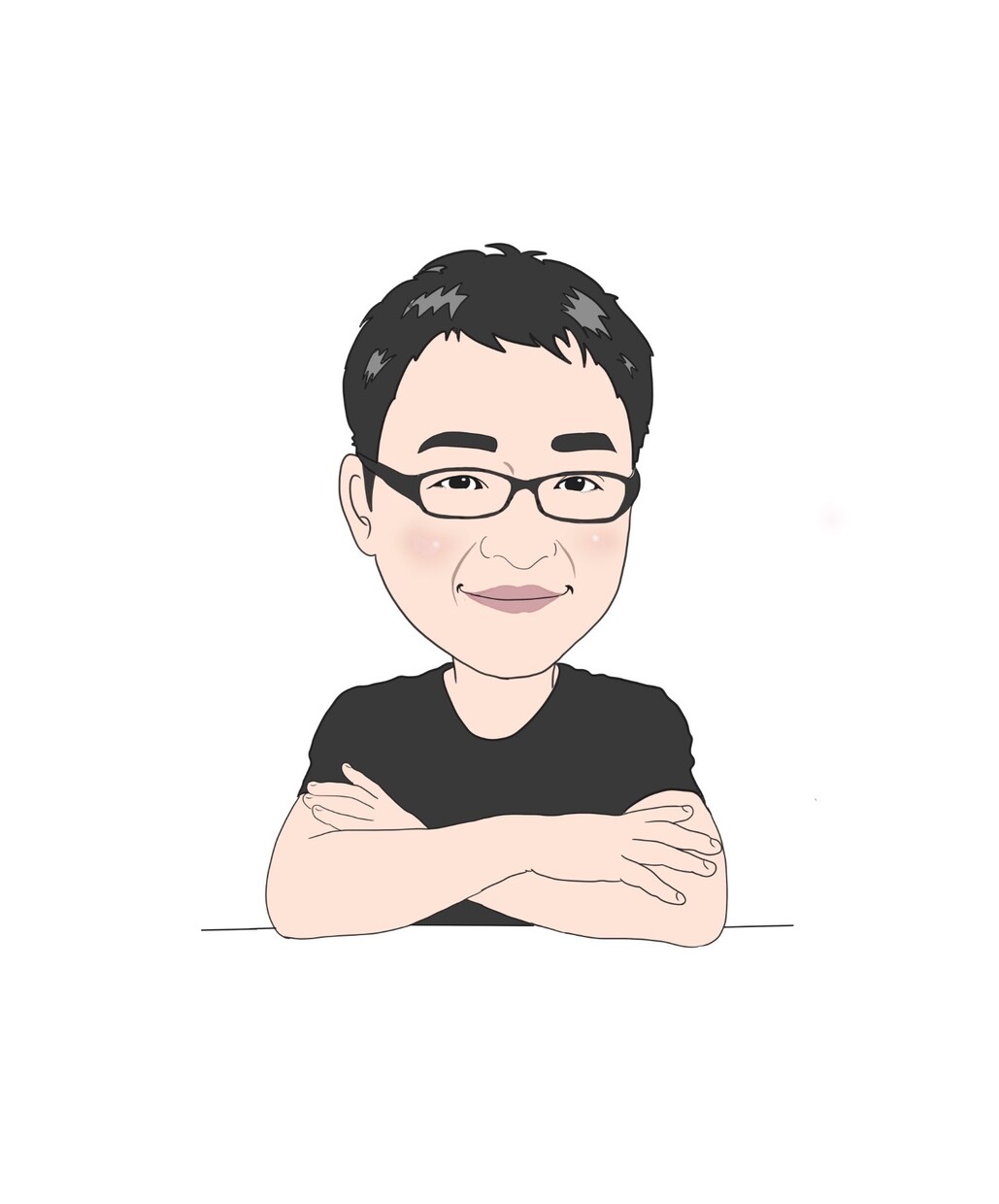 リアルよりの似顔絵作成します 名刺やプレゼントに最適。簡単なイラストも作成します。 イメージ5