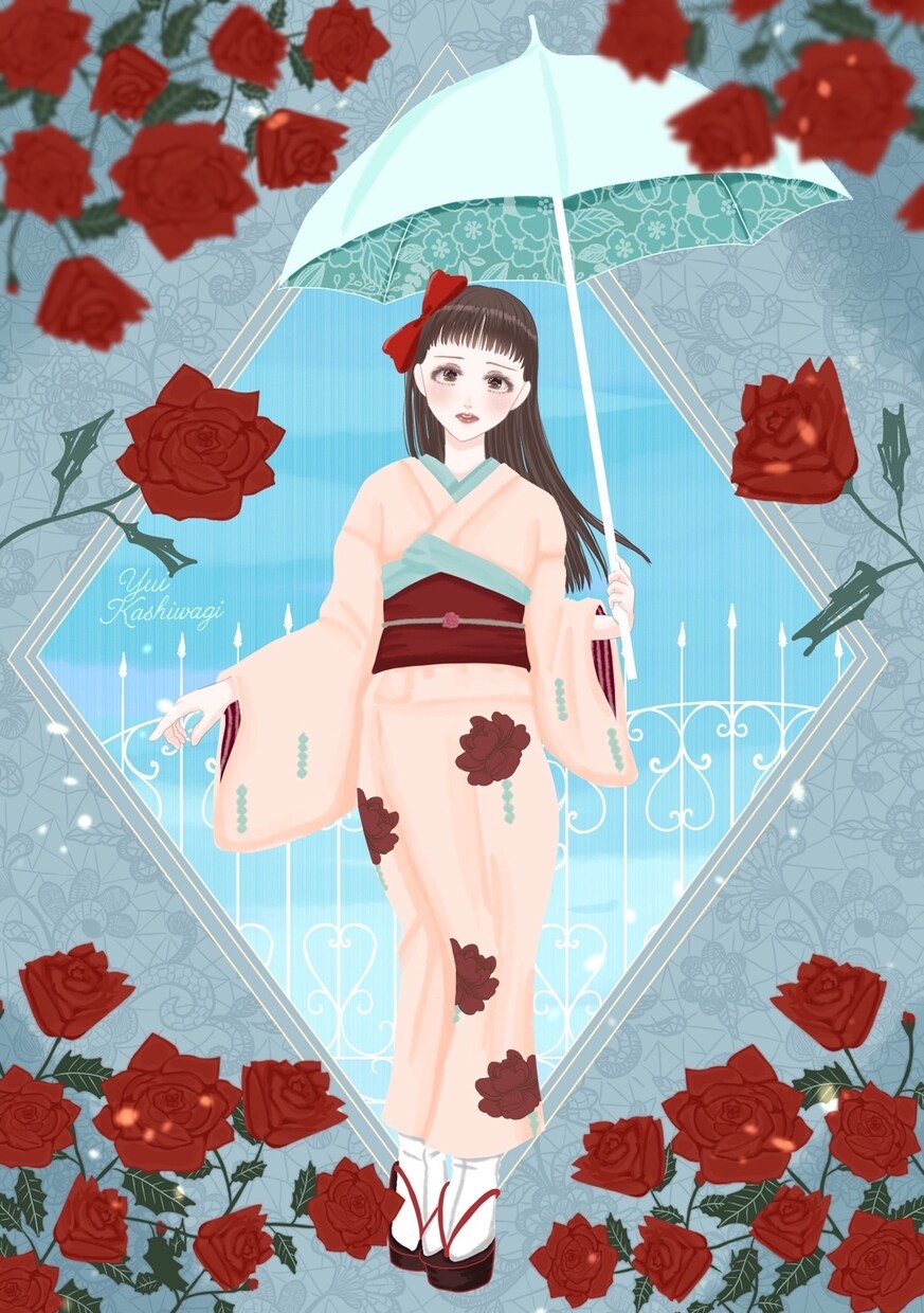 重厚な装飾×花の世界観イラスト制作します 好みの色と雰囲気指定でおまかせ制作します イメージ5