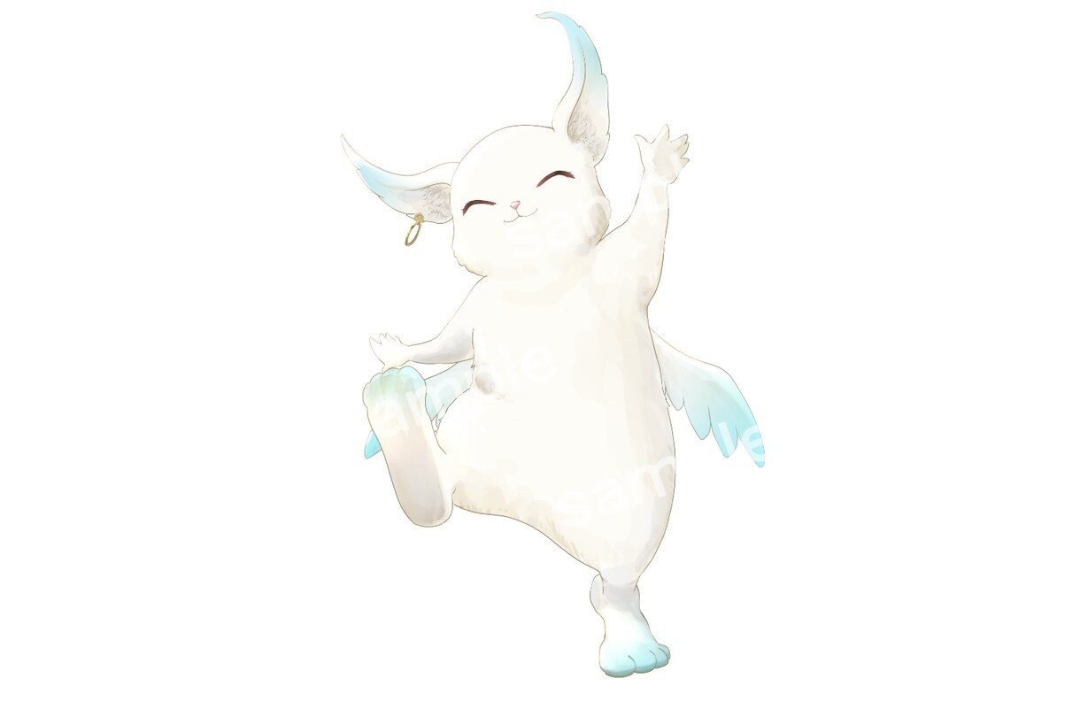 可愛いモンスターのキャラクターを制作します 表情差分・アイテム有り無し・パーツ分けも対応可能！ イメージ4