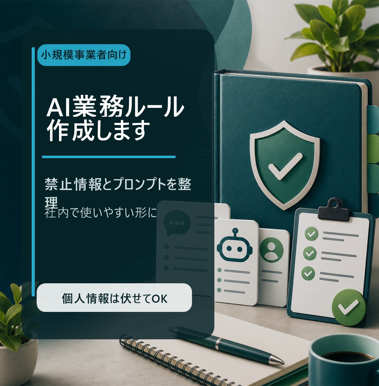 ChatGPT業務ルール作成します 禁止情報と業務プロンプトを整理します イメージ1