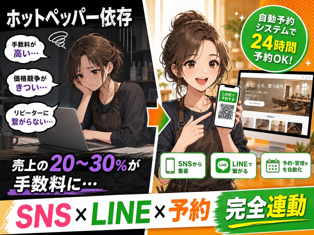 美容師専用！LINE連動予約サイトを制作します AI診断・LINE・予約が全部込み！圧倒的コスパ イメージ2