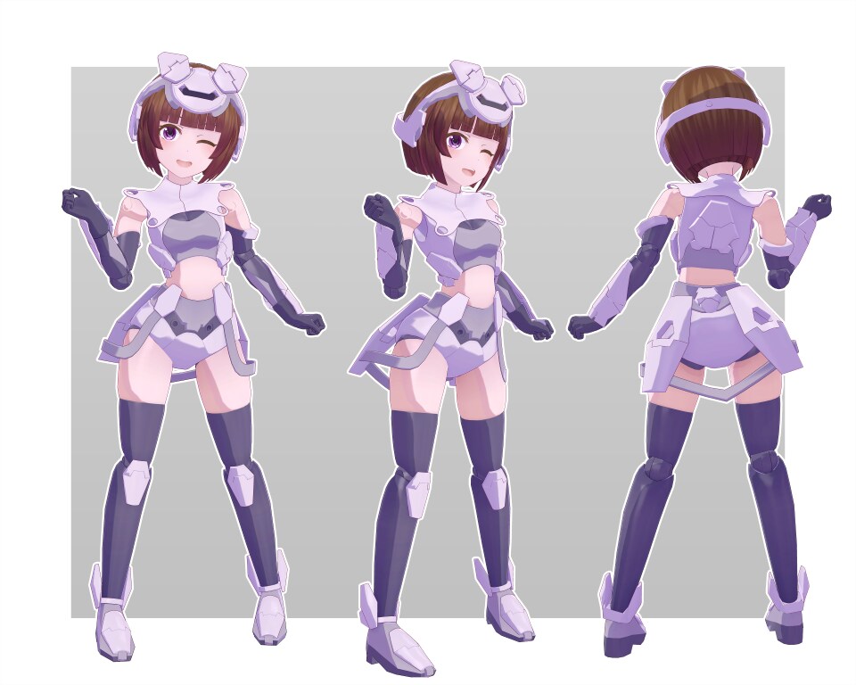 商用可、オリジナル３Dキャラクターを製作いたします VRC、VTuberなど、キャラデザインから一貫化サービス！ イメージ1