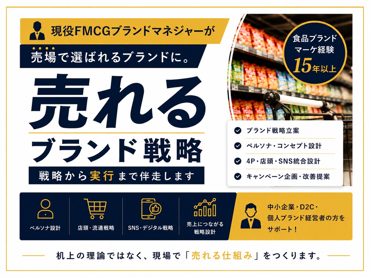 現役ブランドマネージャーが伴走します 机上の理論ではなく、実行できる戦略を一緒に作ります イメージ1