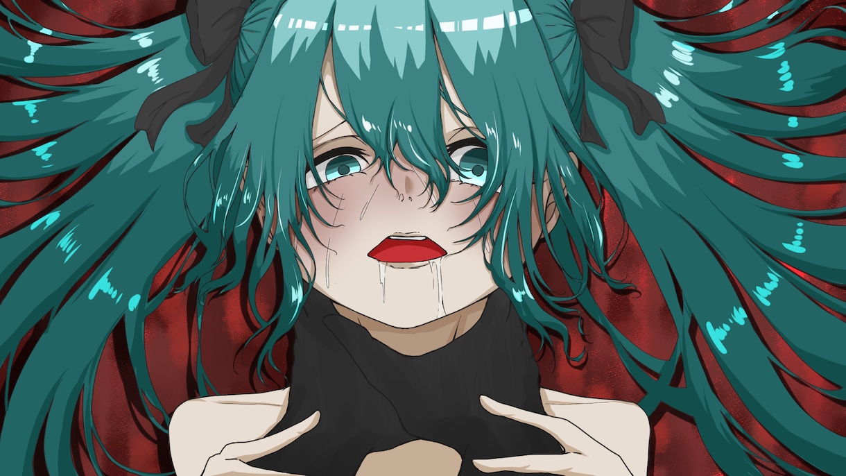 動画サムネ、歌ってみたに最適なイラストを描きます 動画用、アイコン用、記念用など…のイラストを提供いたします! イメージ1